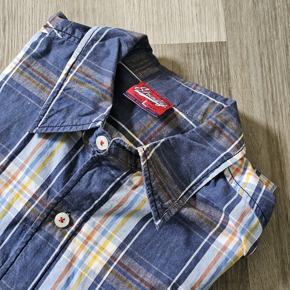 Shady Limited Edition Mens Plaid Shirt Short Sleeve Large Eminem Y2k Rap Hip Hop
